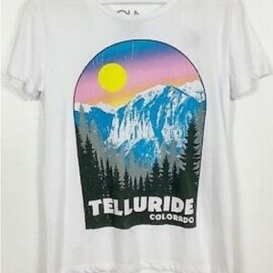 Telluride Colorado Graphic Design Short Sleeve Tee | Chaser Brand | Size Small